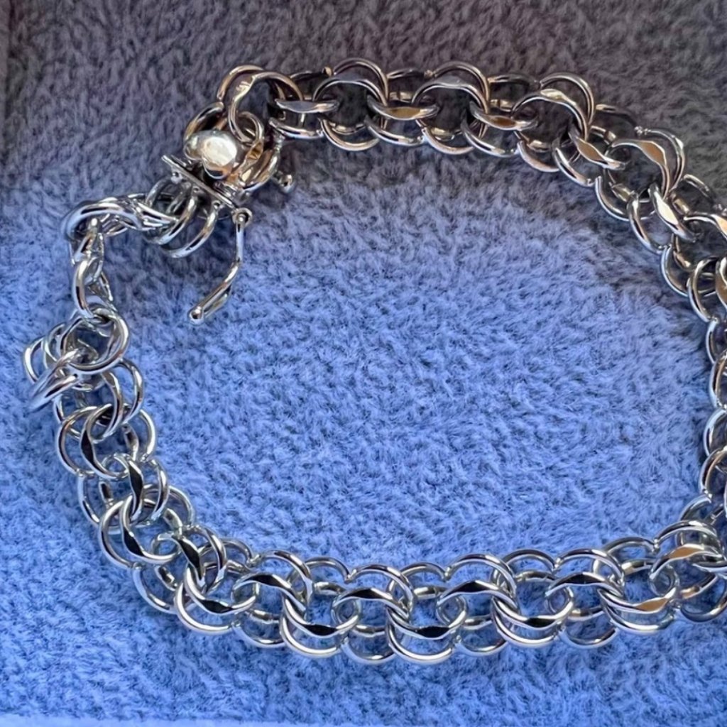 Vintage Elco Sterling Silver Charm Bracelet